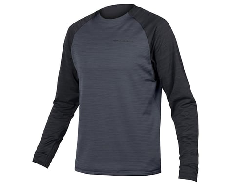 Endura Men's SingleTrack Fleece Long Sleeve Jersey (Black) (S)